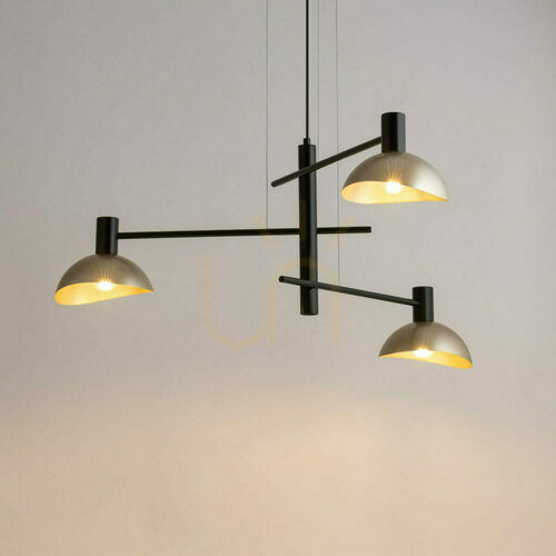 Sprawdź Lampa wisząca Sigma Artis 3 czarna złota 75 cm 40567