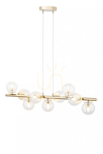 Sprawdź Lampa wisząca Sigma Avola 9xG9 złoty transparentny 40801
