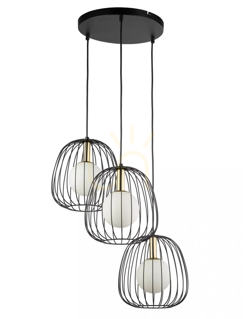Sprawdź Lampa wisząca Sigma BELL 3 czarna 50 cm szkło stal SKU 40729 Lampa wisząca Sigma BELL 3 czarna 50 cm szkło stal SKU 40729