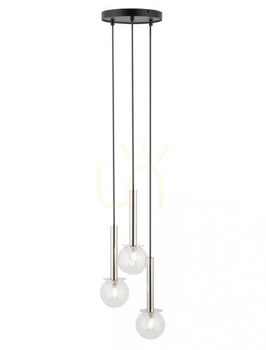 Sprawdź Lampa wisząca Sigma Daisy 3 czarna transparentna 40752