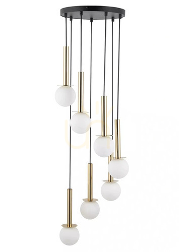 Sprawdź Lampa wisząca Sigma DAISY 7 złoty biały 35 cm 40772