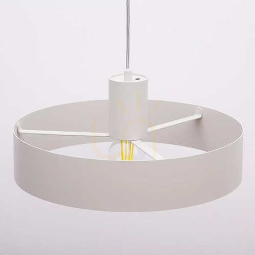 Sprawdź Lampa wisząca Sigma RIF L szary beż 35 cm stal lakierowana 41436