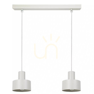 Lampa wisząca Sigma RIF 2 szary beż stal lakierowana 41158 small 0