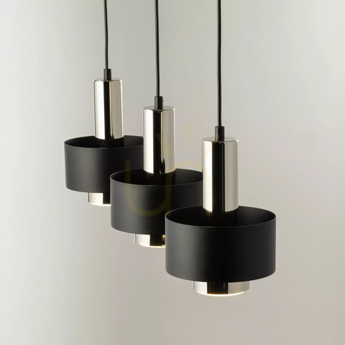 Sprawdź Lampa wisząca Sigma RIF LUX 3 czarno-srebrna 40716