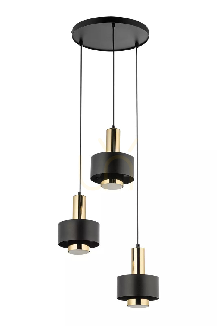 Sprawdź Lampa wisząca Sigma RIF LUX 3 czarno-złota 38 cm 40721 Lampa wisząca Sigma RIF LUX 3 czarno-złota 38 cm 40721