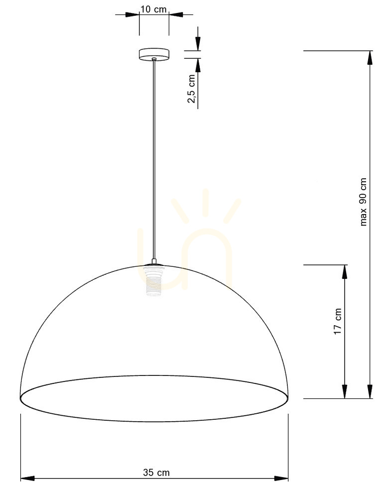Wyświetl Lampa wisząca Sigma Sfera 35 złota 32292 Lampa wisząca Sigma Sfera 35 złota 32292