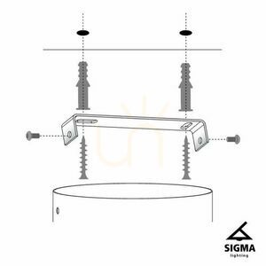 Lampa wisząca Sigma Solar 2 M czarna złoty klosz SKU 40580 small 2