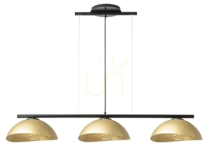 Lampa wisząca Sigma Solar 3 czarna złote klosze 120 cm 40582 0 Lampa wisząca Sigma Solar 3 czarna złote klosze 120 cm 40582 small 0