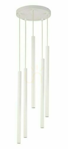 Sprawdź Lampa wisząca Sigma Sopel 5 koło biała stal 25 cm 33626