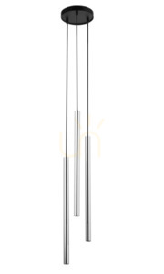 Lampa wisząca Sigma Sopel Lux 3 czarna/srebrna 40731 small 0