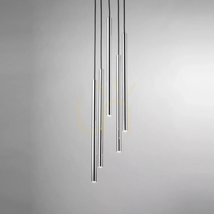 Lampa wisząca Sigma SOPEL LUX 5 czarna srebrna 40732 small 1