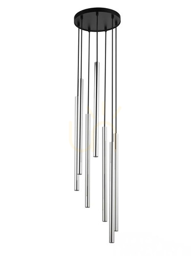 Sprawdź Lampa wisząca Sigma SOPEL LUX 7 czarna/srebrna 25 cm 40734