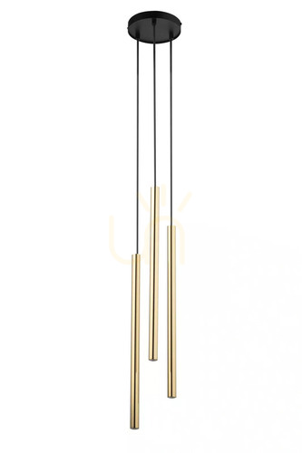 Sprawdź Lampa wisząca Sigma SopeL Lux 3 czarno-złota 40738