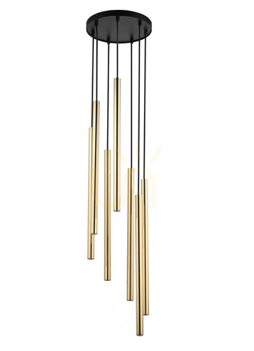Sprawdź Lampa wisząca Sigma SOPEL LUX 7 czarno-złota 40740