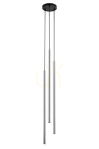 Lampa wisząca Sigma SOPEL LUX 3 czarno-srebrna 40744 small 0
