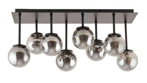 Sprawdź Plafon Sigma Tulia 8 czarny szary 56 cm 33496