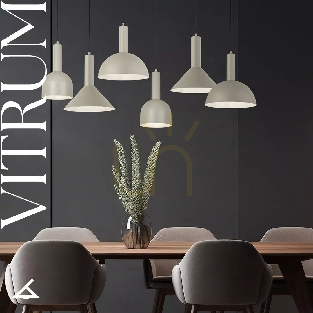 Pokaż Lampa wisząca Sigma VITRUM S szary beż 19 cm 40804 Lampa wisząca Sigma VITRUM S szary beż 19 cm 40804