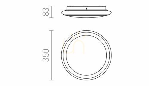 Sprawdź Plafon Rendl Area Led Sufitowa Szkło Opalowe/Chrom 230 V 24 W Ip44 3000 K