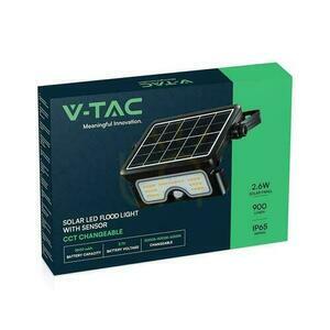 Naświetlacz LED solarny V-TAC 7W CCT czujnik ruchu IP65 czarny VT-777-7 STEP: 3000K + 4000K + 6500K 900lm small 4