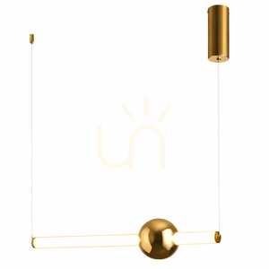 Lampa wisząca O-LINE LED 63 cm złoty połysk small 6