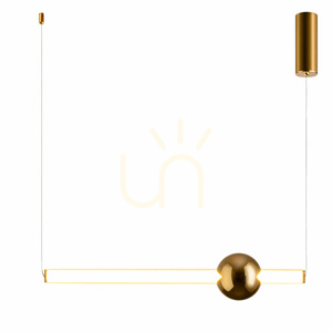 Lampa wisząca O-LINE LED 63 cm złoty połysk small 7