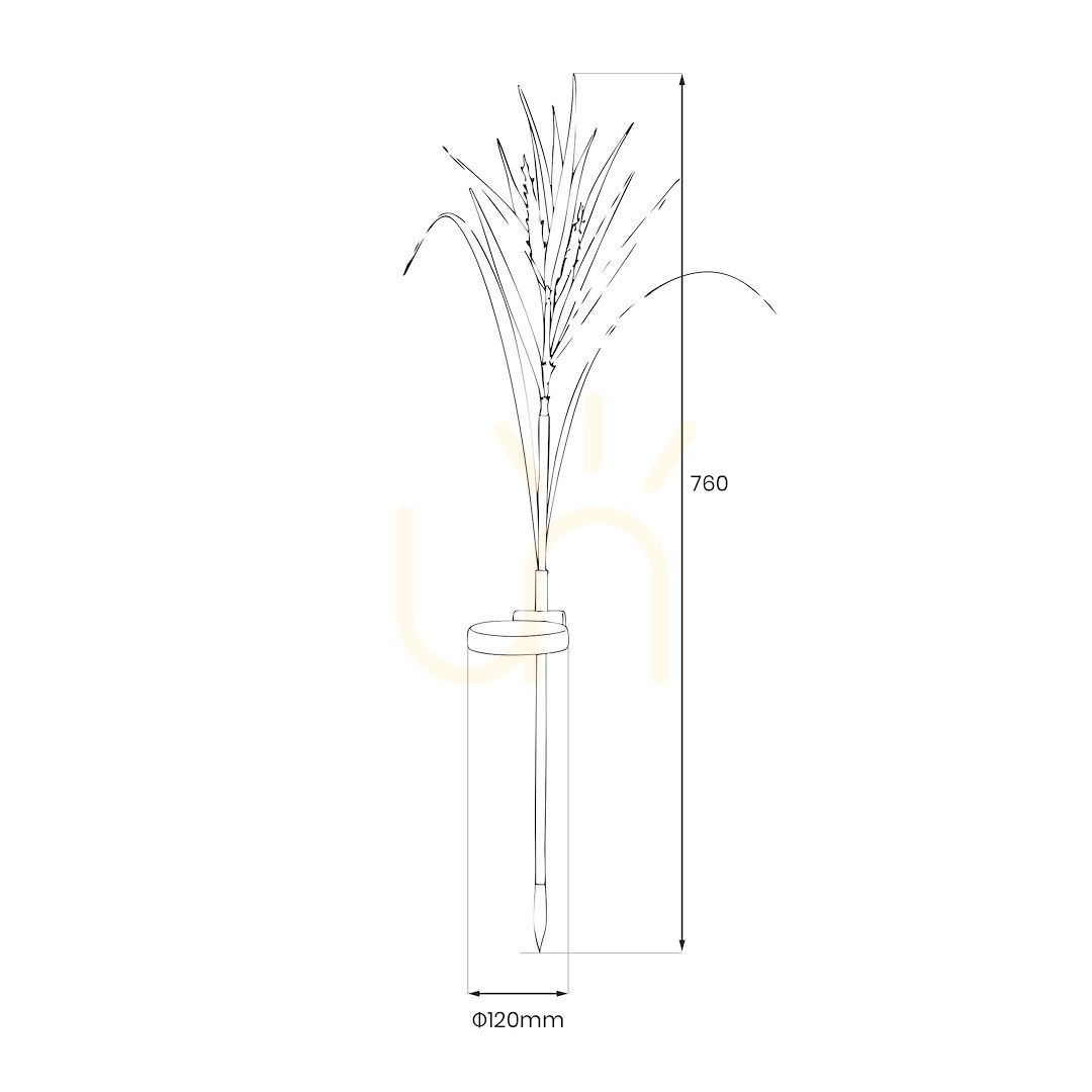 Sprawdź żółta Lampka Solarna Wheat 3000 K Ip44 IP44 żółta Lampka Solarna Wheat 3000 K Ip44 IP44