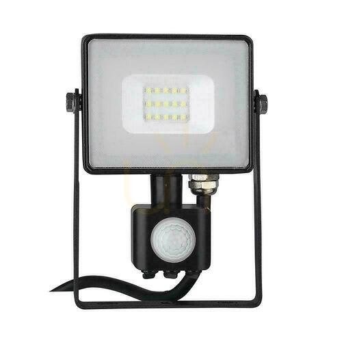 Sprawdź Naświetlacz LED V-TAC 10W SAMSUNG CHIP czujnik ruchu funkcja cut-OFF czarny VT-10-S-B 6400K 800lm 5 lat gwarancji