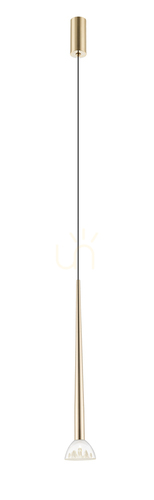 Sprawdź Lampa Wisząca BOSTON P0603-01A-F7B1 Złoty 1xLED