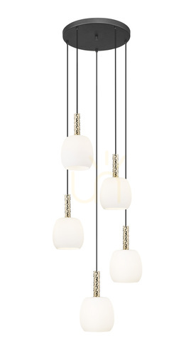 Sprawdź Lampa Wisząca CALVO P0076-05G-P7AA Czarny 5xG9