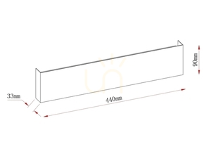 Kinkiet BONNY 250070M-GD Złoty 1xLED small 1