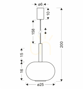 Lampa wisząca BUENO transparentny GX53 10W CANDELLUX 31-50465 small 4