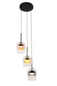 Lampa wisząca GLAXI czarny GX53 10W CANDELLUX 33-50427 small 0