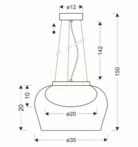 Lampa wisząca CANDELLUX INSIEME 35 szara GX53 max 10W 31-50878 small 3