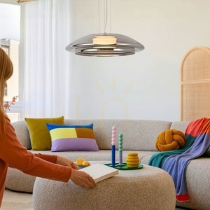 Lampa wisząca OMBRE 34 szary 10W CANDELLUX 31-51103 small 2
