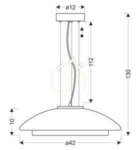 Lampa wisząca OMBRE 42 szary 10W CANDELLUX 31-51097 small 4