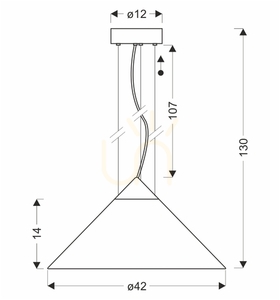 Lampa wisząca PRESTO 42 szary 10W CANDELLUX 31-51066 small 3