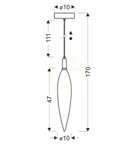 Lampa wisząca NORDIC miedziany G9 5W CANDELLUX 31-51325 small 4