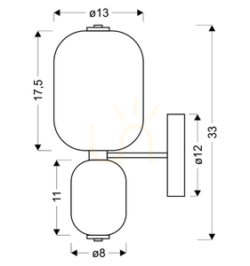 Kinkiet PLAYA transparentny LED 10W CANDELLUX 22-50540 small 1