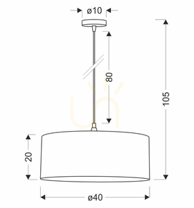 Lampa wisząca SHANTI czarny E27 40W CANDELLUX 31-38647 small 4