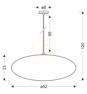 Lampa wisząca CAFEE’ brązowy E27 40W CANDELLUX 31-41999 small 1