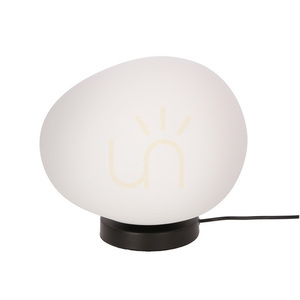 Lampa stołowa STONES biało czarny E27 40W CANDELLUX 41-35226 small 0
