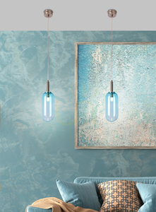 Lampa wisząca FIUGGI niebieski LED 6W CANDELLUX 50133213 small 2