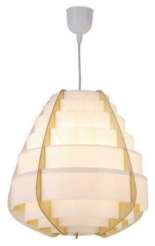 Sprawdź Lampa wisząca NAGOJA beżowy E27 40W CANDELLUX 50101038