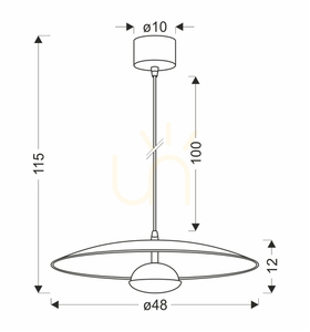 Lampa wisząca LUND biały LED 14,5W CANDELLUX 50133055 small 4