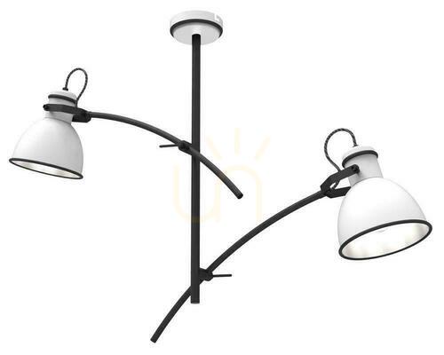 Sprawdź Lampa wisząca ZUMBA biało czarny E27 2x60W CANDELLUX 32-72054