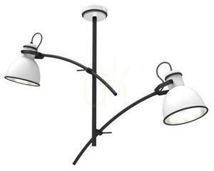 Lampa wisząca ZUMBA biało czarny E27 2x60W CANDELLUX 32-72054 small 0