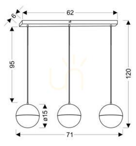 Lampa wisząca FURNI czarny LED 15W CANDELLUX A0031-330 small 3