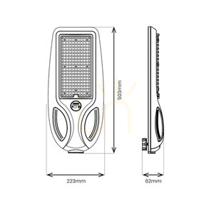 Czarna Lampa Solarna Venice 100 W 750lm 4000 K Ip65 IP65 small 7