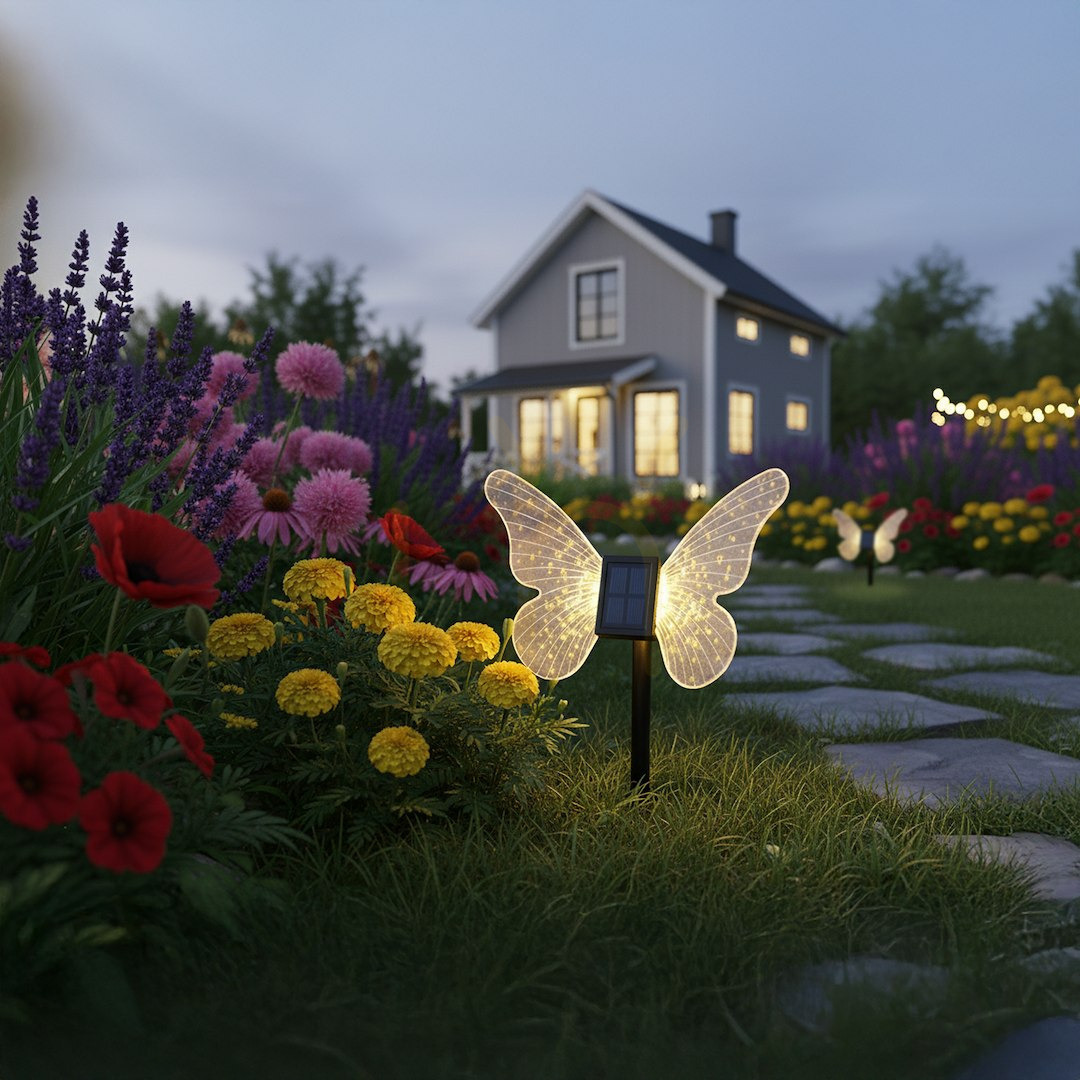 Obejrzyj Lampka Solarna Butterfly 3000 K Ip44 IP44 Lampka Solarna Butterfly 3000 K Ip44 IP44
