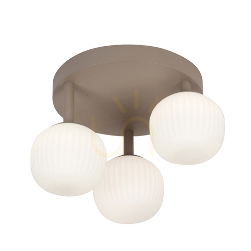 Sprawdź Lampa wisząca Italux Montes LED 3-punktowa brązowe szkło PLF-02217-3-BRO
